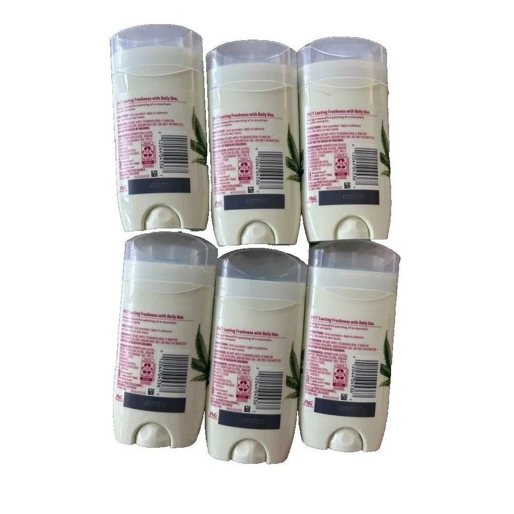 Old Spice Alpine Aluminum Free Deodorant for Men 3 oz Pack of 6 New